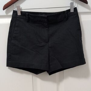 Ann Taylor Black Bermuda Shorts Tailored Elegance